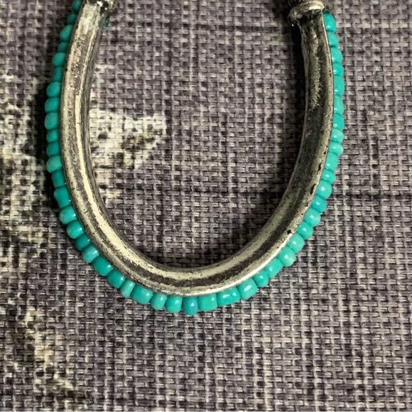 Costume Earrings Turquoise Oval Earrings - Picture 5 of 14